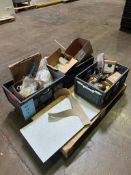 Lot of: (6) Bins Consisting of: Assorted Conveyor Parts, Copper Elbows and Fittings, (2) Taylor Caus