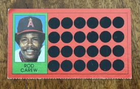 1981 Topps Scratch-Off Rod Carew #18 Angels Unscratched