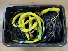 Big Lot Bexel TAC-12 Single Mode Fiber Cable ST Connectors TV Production