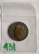 1912 United States Liberty Head V Five Cents