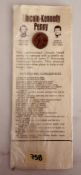 Lincoln-Kennedy Penny Novelty Souvenir Card