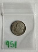 1960 US Roosevelt Silver Dime