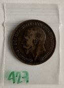 1917 Great Britain One Penny King George V