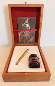 W.A. Sheaffer Commemorative Limited Edition Fountain Pen 23k Gold Plate & 18k Nib