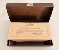 1983 Franklin Mint "Official Flags of All Nations" COA Box ONLY - No Miniatures