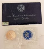 1971 US Eisenhower Silver Dollar Uncirculated Mint Set