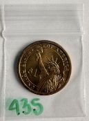 US James Buchanan Presidential $1 Dollar
