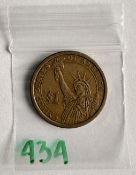 US William Henry Harrison Presidential $1 Dollar