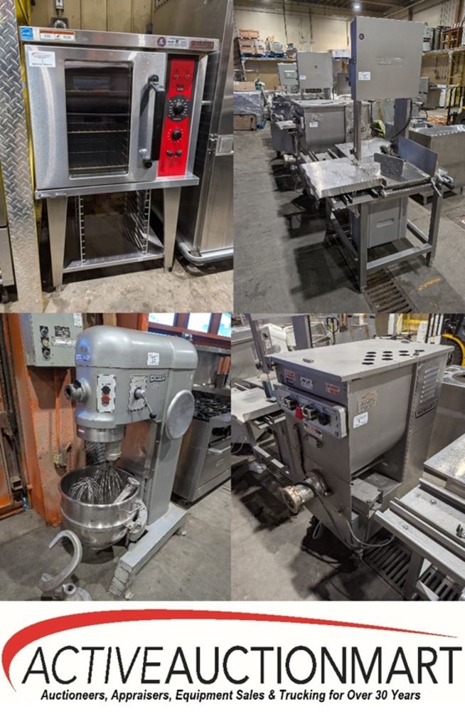 400+ Lots of Butcher Shop, Bakery & Restaurant Equipment, Bailiff Seized Goods plus Others