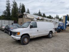2005 Ford E-350 Electrical Van with 30 Foot Bucket, Approx. 71,151 Kms - VIN 1FTSE34L95HA90225