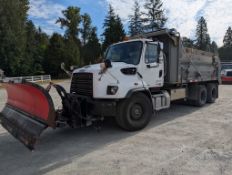 2013 Freightliner 114SD Tandem Axle Dump Truck with Plow, Salter, Auto Tarp, Hydraulic Kit.