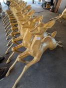 8 Decorative Gold Reindeer