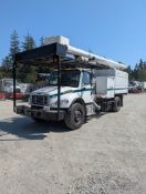 2015 Freightliner Bucket Truck with Altec Body, 60 ft Bucket, Winch, Green Waste Dump Box