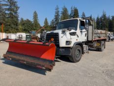 2013 Freightliner 108SD Single Axle, 6.7 Cummins Dump Truck with Wet Kit, Snow Plow and Auto Tarp
