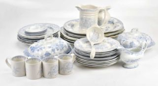 BURLEIGH; a part dinner service in 'Asiatic Pheasants' pattern, with late 19th century and modern