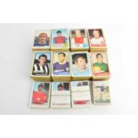A&BC CHEWING GUM; a large collection of football collectors' cards, with different coloured backs