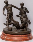 Football playing, Bronze (XIX)