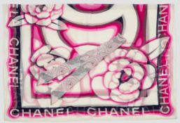 Großes Vintage-Tuch und Halsbinde von CHANEL
