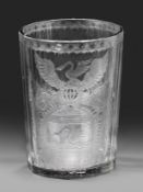 Böhmischer Barock-Becher mit Adelswappen