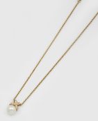 Perl-Brillanthänger mit Chopard-Kette