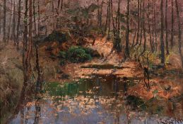 Elisabeth von Eicken – Waldinneres mit altem Wassergraben.