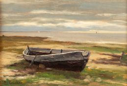 Eugen Dücker – Fischerboot, um 1890.