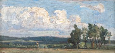 Franz Bunke – Sommerliche Landschaft, um 1900.