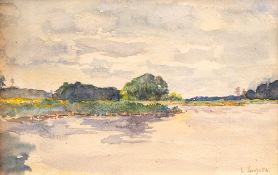 Louis Douzette – Uferlandschaft, o. J.