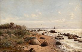 Hermann  Eschke – Steinstrand auf der Insel Vilm.