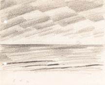 Lyonel Feininger – Meereslandschaft mit Schiff am Horizont (Seascape with Ship on the Horizon).