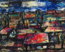 Karl Eulenstein – Abendstimmung im Dorf.