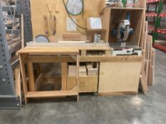 Omga T50 350 US Miter Saw with Stand and Flip Stop Fence, 3 Hp