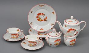 Art déco-Dejeuner mit chinoisem Dekor