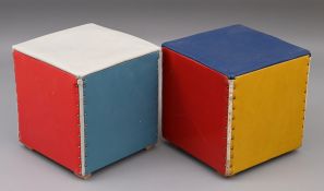 Paar Kinderhocker/ Trommelhocker