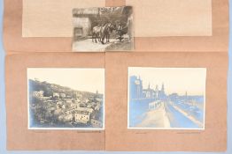 Zwei historische Fotografien von Dresden und eine Beigabe