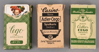 Spielkarten, drei Decks