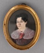 Biedermeier-Porträtminiatur
