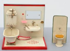 Nasszelle (Badezimmer) für Puppenhaus + WC