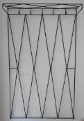 Zierliche Metall-Wandgarderobe im 50er Jahre-Look