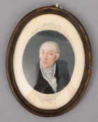 Porträtminiatur eines Herren, 1810