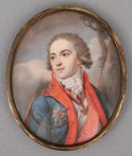 Porträtminiatur Stepan Stepanovich Apraskin