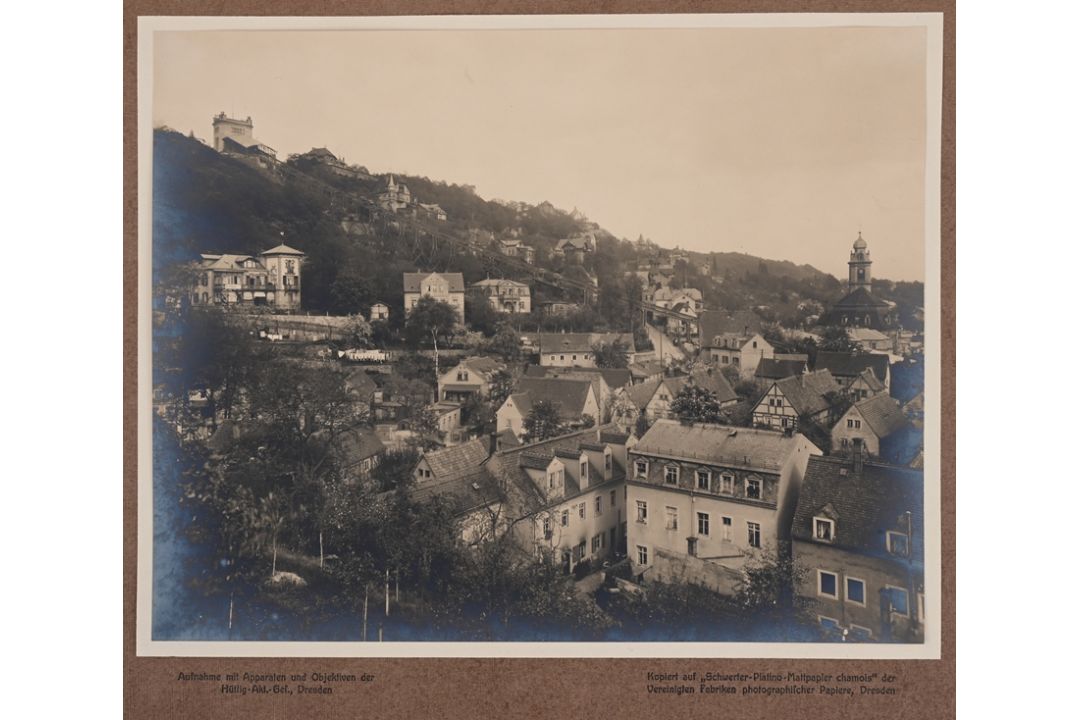 Zwei historische Fotografien von Dresden und eine Beigabe - Bild 3 aus 4