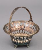 Silberne Art déco-Henkelschale 