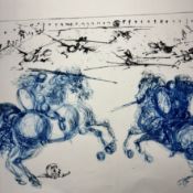 Salvador Dali (1904-1989) - etching 'Les caliers bleus'