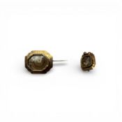 Two Antique 19th Century Brooches with Hair Work