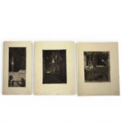 Three etchings by Marius Bauer (1867-1932)