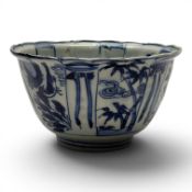 A Wanli porcelain kraak bowl