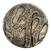 Guus Hellegers (1937-2019) - silver medal 'When travelling enjoy road', 1998