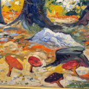 Antoon Kruysen (1898-1977) - mushrooms in the forest