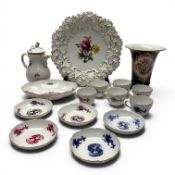 Miscellaneous Meissen porcelain (10x)